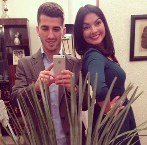 Jose Gaya with his cousin.